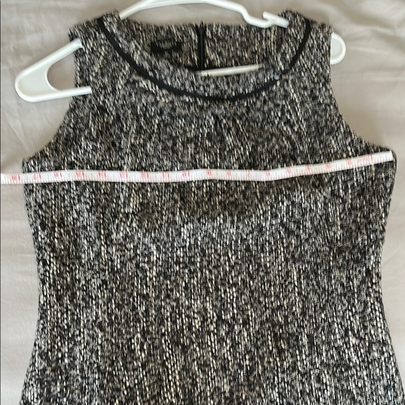 Talbots Black and White Sleeveless Sheath Dress with Peter Pan Collar - Picture 5 of 8